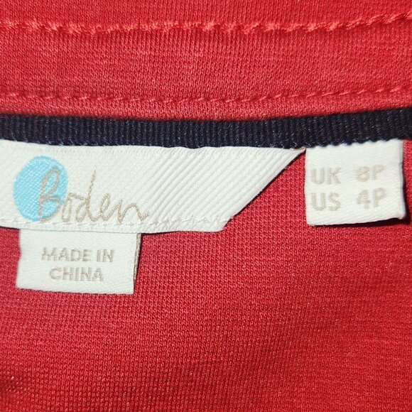 Boden *** stylish wrap dress Burnt Orange in size 4P - Picture 12 of 12